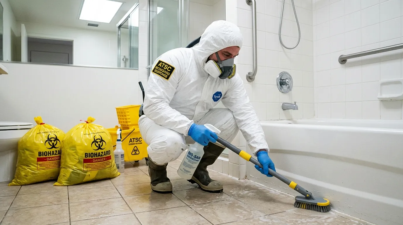 Decontamination equipment deployed for Blood Cleanup in Newcastle